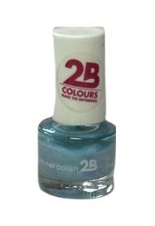 2b Mega Colours Matt Satin Pastel Blue 042 - Nagellak 5,5 Ml