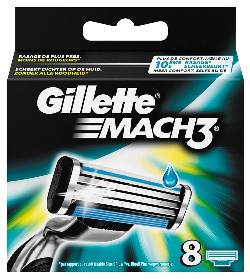 Gillette Mach3 Mesjes - 8 Stuks