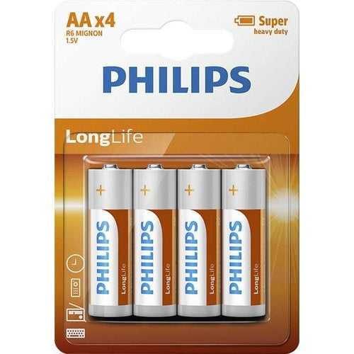 Philips - 4x Aa Batterijen