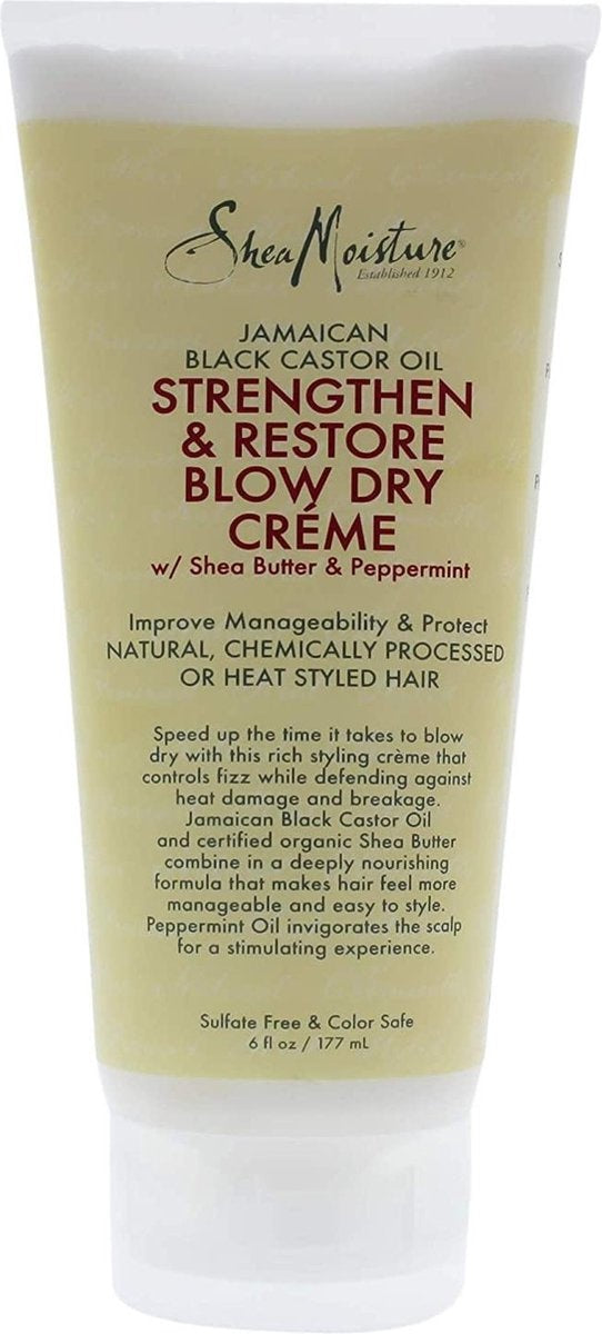 Shea Moisture Jamaican Black Castor Oil Strengthen & Restore Blow Dry Creme - 177ml