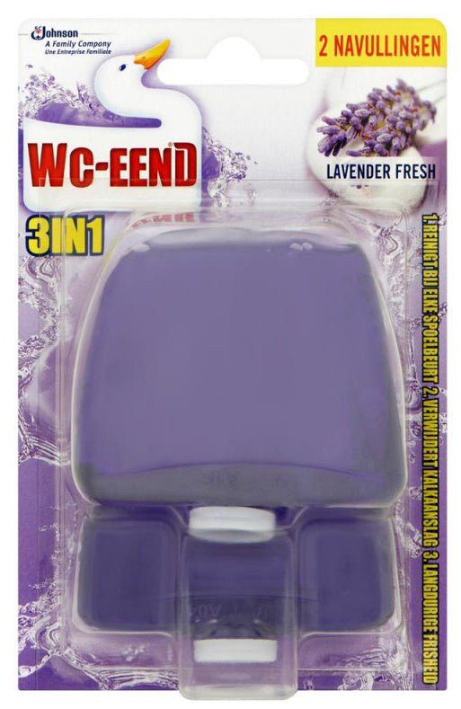 Wc Eend Toiletblok 2 Navulling Lavendel 2x55ml