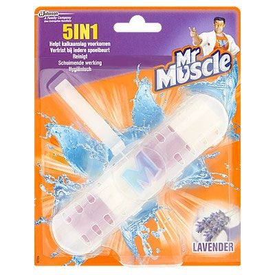 Mr Muscle 5 In 1 Toilettenblock Lavendel – 1 Stück