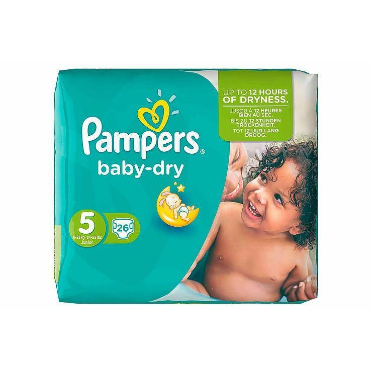 Pampers Baby Dry Junior Midpack 5 11-25 Kg -26 Stück