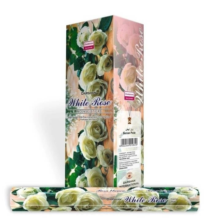 Wierook Weiße Rose – 20 Stäbchen