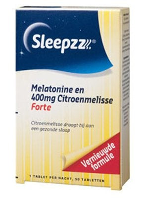 Sleepzz Melatonin Forte Zitronenbalsam – 50 Stück