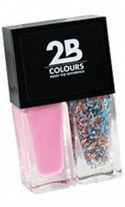 2b Duo Pink & Blue White Dots 538 – Nagellack 2x3ml