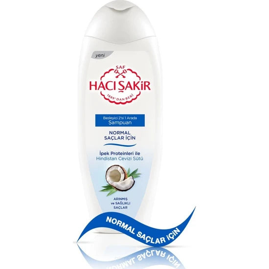 Haci Sakir 2/1 Shampoo Cocos - 500 Ml