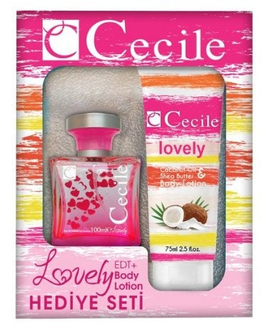 Cecile Women Lovely Geschenkset Edt Spray 100 Ml & Body Lotion 75 Ml – 1 Stück