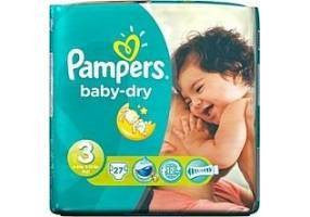 Pampers Baby Dry Midi 3 4-9 Kg - 27 Stück