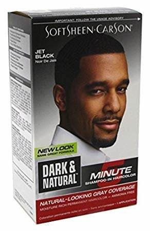 Dark & Natürliches Haarfärbemittel. Mann 5 Min Tiefschwarz