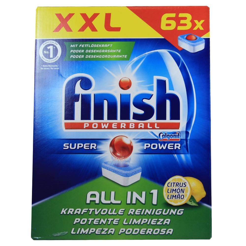 Finish Powerball All In 1 Zitrone – 63 Tabs