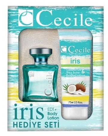 Cecile Damen Iris Geschenkset Edt Spray 100 Ml & Body Lotion 75 Ml – 1 Stück