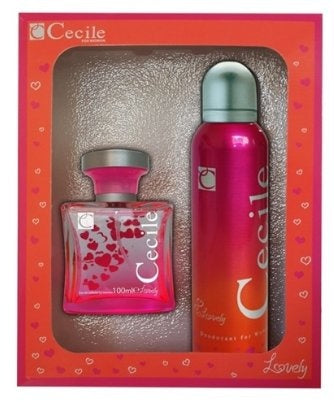 Cecile Women Lovely Geschenkset 100 Ml Edt & 150 Ml Deodorant Spray – 1 Stück