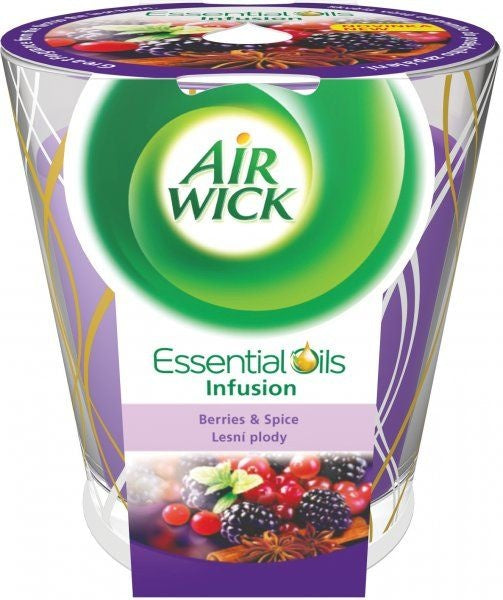 Airwick Ätheische Öle Duftkerze Beeren & Gewürze – 105 Gramm