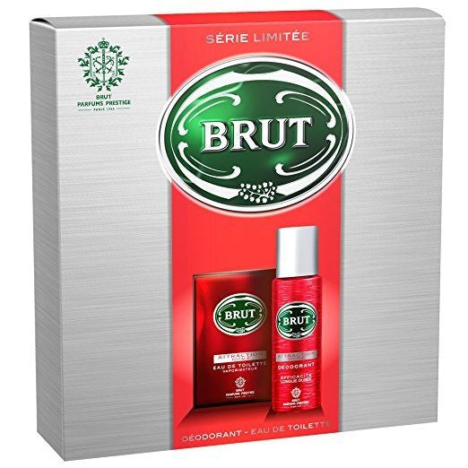 Brut Attraction Edt 100 Ml & Deo Spray 200 Ml – 1 Stück