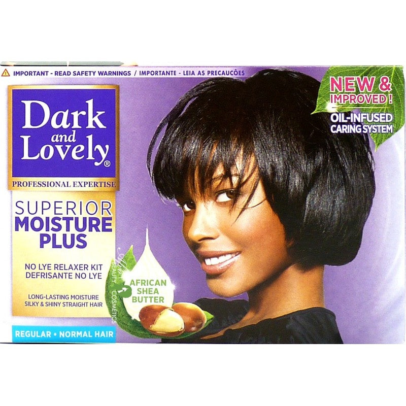 Dark & Lovely Superior Moisture Plus – No Lye Relaxer Kit Regular – Normales Haar