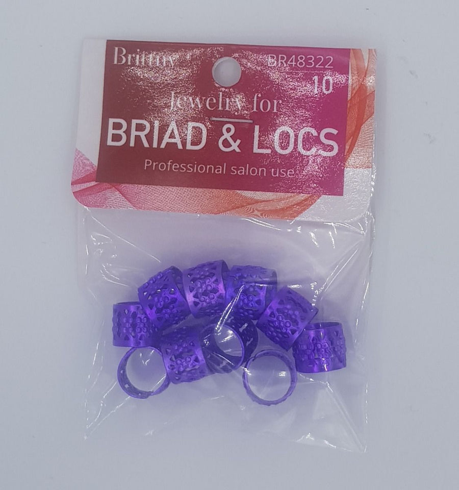  BRITTANY JEWELRY FOR BRAID & LOCS PURPLE