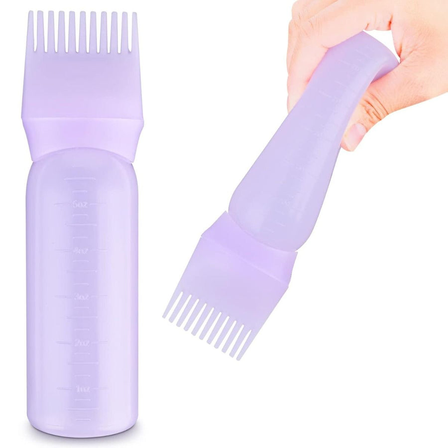  MHS Root Comb Hair Oil Applicator Bottle 6 OZ Assorted Colors