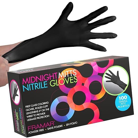 Framar Black Mamba Nitrile Gloves 100 pieces M