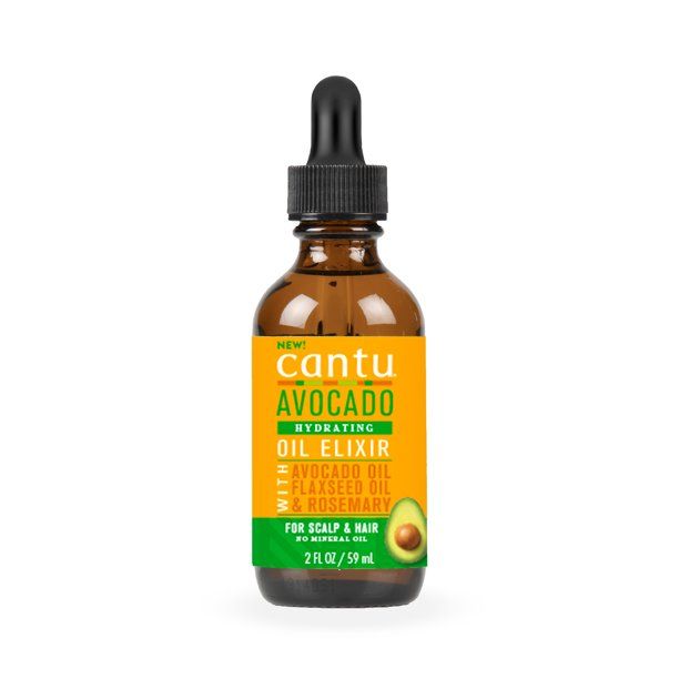  Cantu Hydrating Hair Oil Elixir with Avocado Oil Flaxseed Oil & Rosemary 2 fl oz