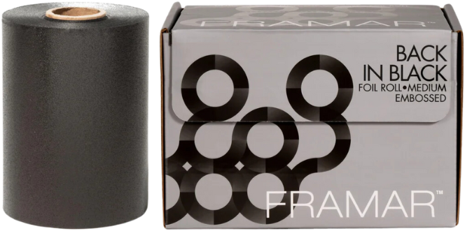 Framar Medium Foil Embossed Back In Black