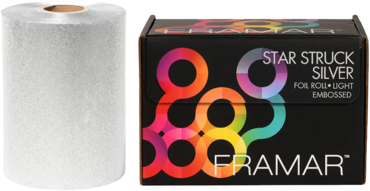 Framar Medium Foil Embossed Star Struck Silver
