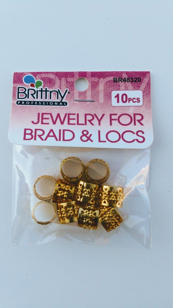  BRITTANY JEWELRY FOR BRAID & LOCS GOLD