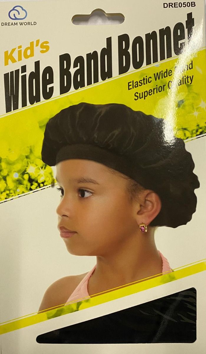  DreamWorld Kid's Wide Band Bonnet Black