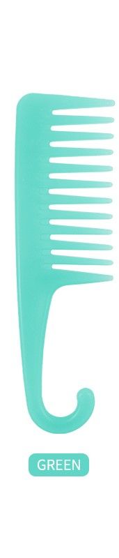  Kinky Curly Wide Tooth Shower Comb - Green