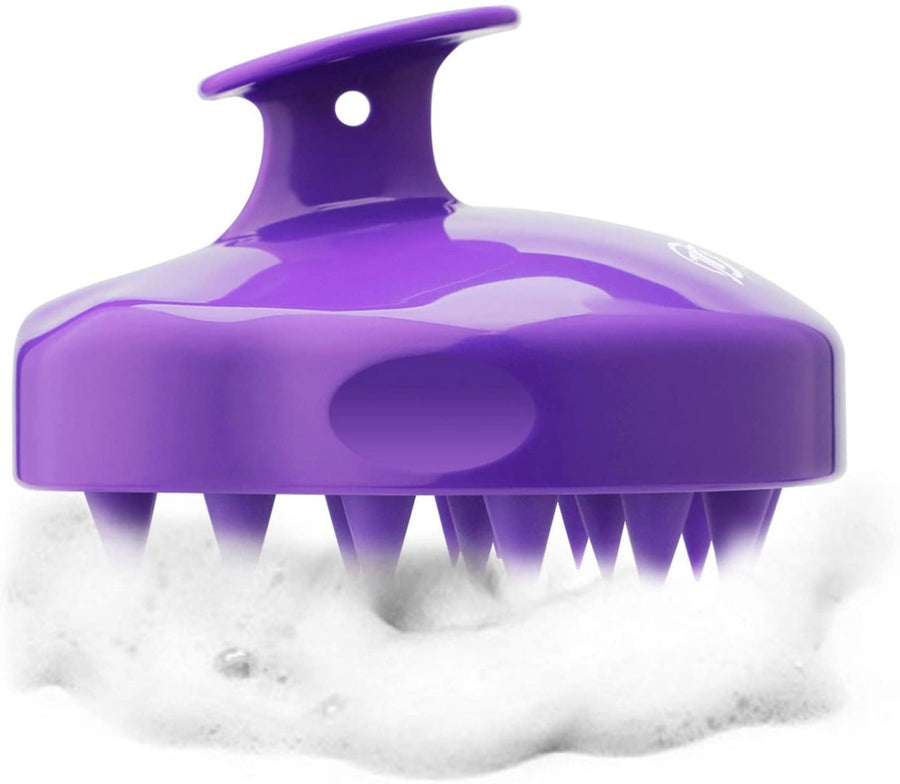 MHS Hair Scalp Massager Shampoo Brush - Purple