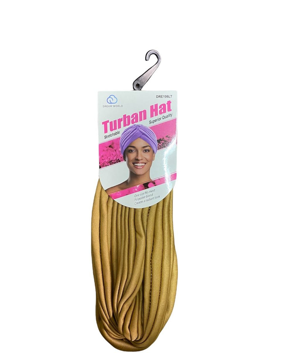  Dream World WOMENS TURBAN HAT Beige