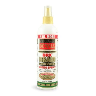 African Royale Sheen Spray – Brx Braid & Extensions 355 Ml