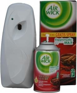 Airwick Freshmatic App & Refill Zimt & Knisterndes Holzfeuer