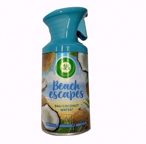 Airwick Beach Escapes Lufterfrischerspray – Bali Coconut Washer 250 Ml