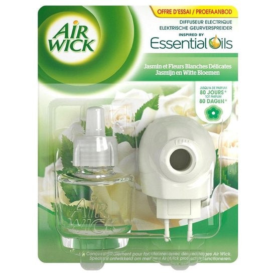 Airwick Jasmine & White Flowers – Elektrischer Aromadiffusor 19 Ml + Gerät