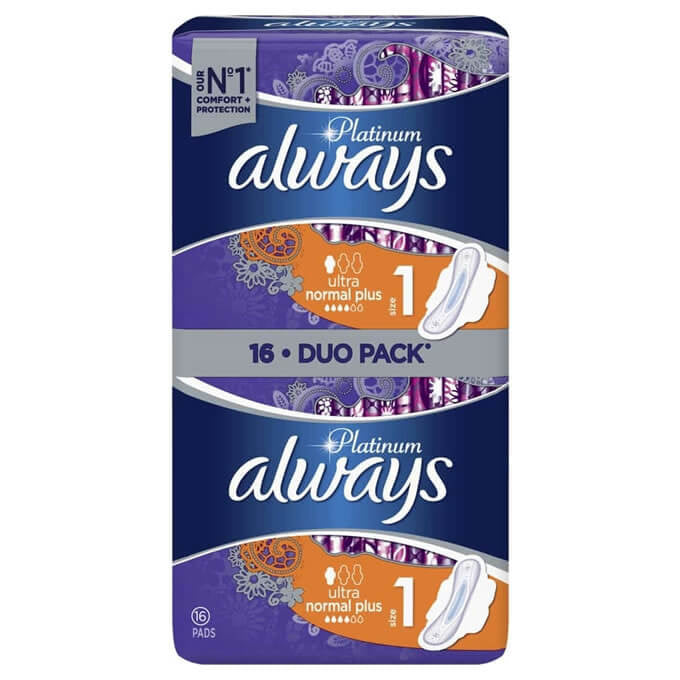 Always Platinum Ultra Normal Plus - Damenbinden 16 Stück