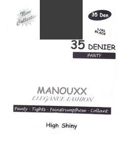 Manouxx Strumpfhose 35 Denier Anthrazit S/m - 1 Stück