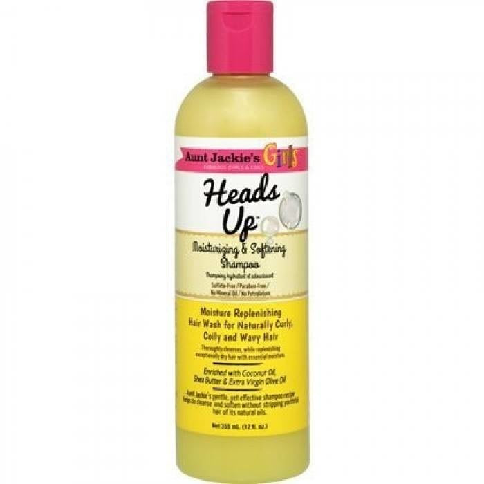 Aunt Jackies Girls Fabulous Curls & Coils Heads Up Feuchtigkeitspendendes Und Weichmachendes Shampoo 355 Ml