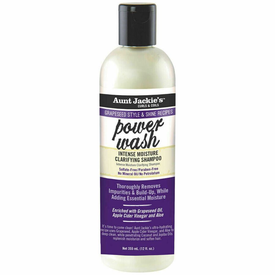 Aunt Jackies's Grapeseed Style Klärendes Shampoo – Power Wash Intensive Feuchtigkeit 355 Ml