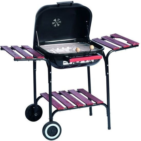 Barbecue Mobile Aus Stahl – 100 X 57 X 79 Cm