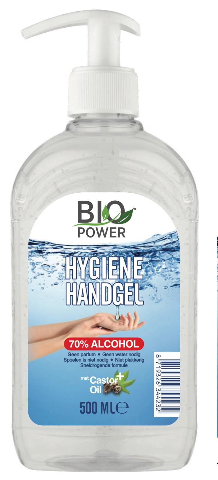 Biopower Handgel Mit Pumpe 500 Ml 70 Alkohol