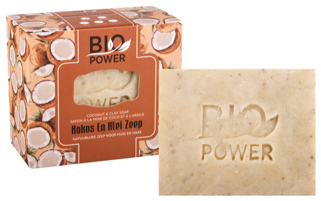 Biopower Kokos- Und Tonseife 125g