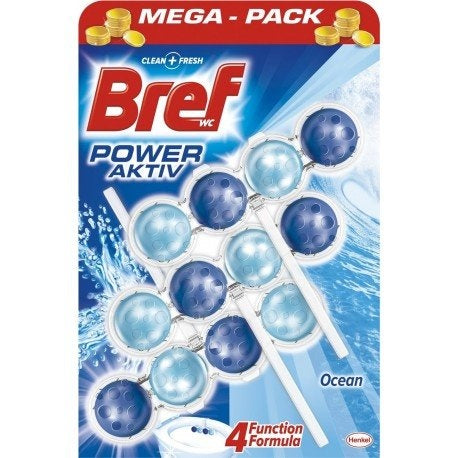 Bref Power Active Toilettenblock Ocean 4 In 1 - 3 Stück