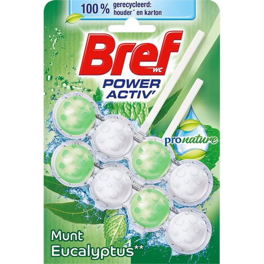 Bref Power Activ Eukalyptus - Toilettenblock 2x50g