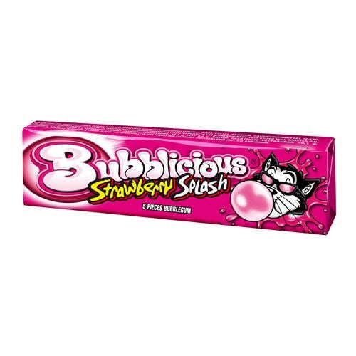 Bubblicious - Strawberry Splash Kaugummi 38 Gramm