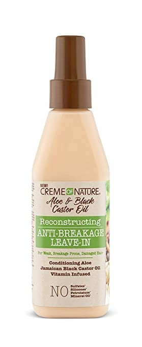 Creme Of Nature Aloe & Black Castor – Anti-haarbruch-leave-in 236 Ml