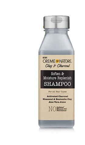 Creme Of Nature Clay & Charcoal – Erweichendes Und Feuchtigkeitspendendes Shampoo, 355 Ml