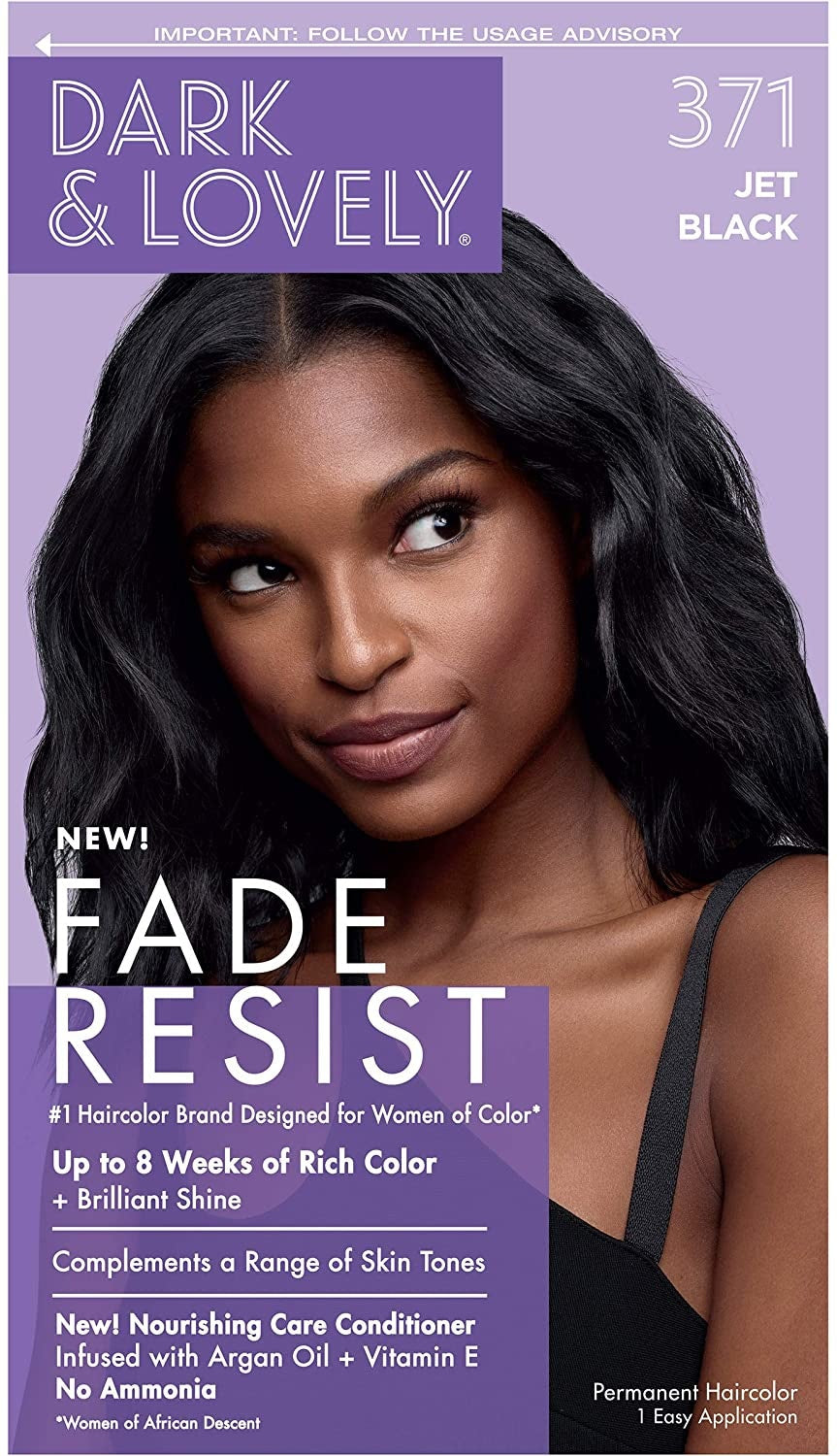 Dark & Lovely Permanente Haarfarbe Jet Black 371