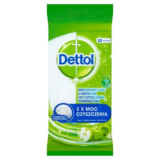 Dettol Reinigungstücher, Desinfektionsmittel, 32 Tücher