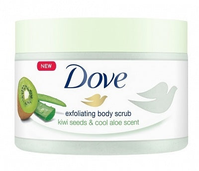 Dove Kiwisamen & Kühler Aloe-duft - Körperpeeling 225ml